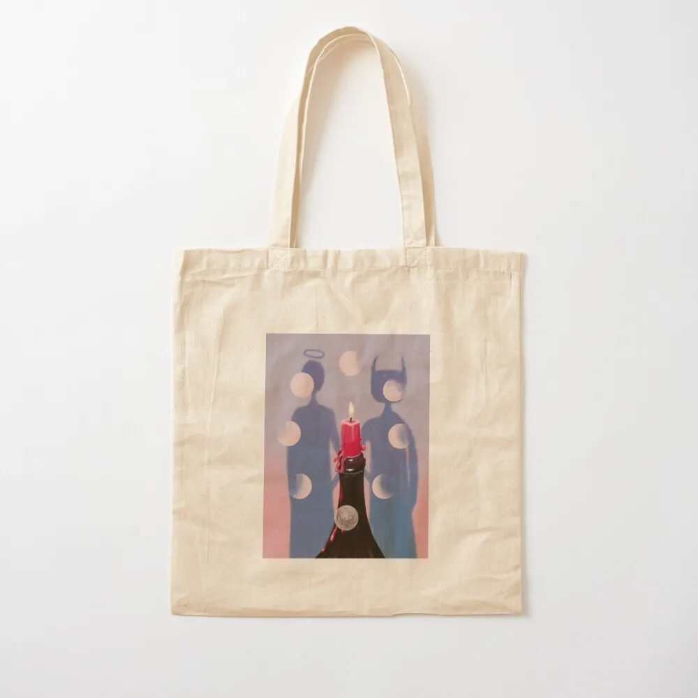 Angel and Evil are friends too Tote Bag custom fabric bag cute tote bag Eco foldable reusable