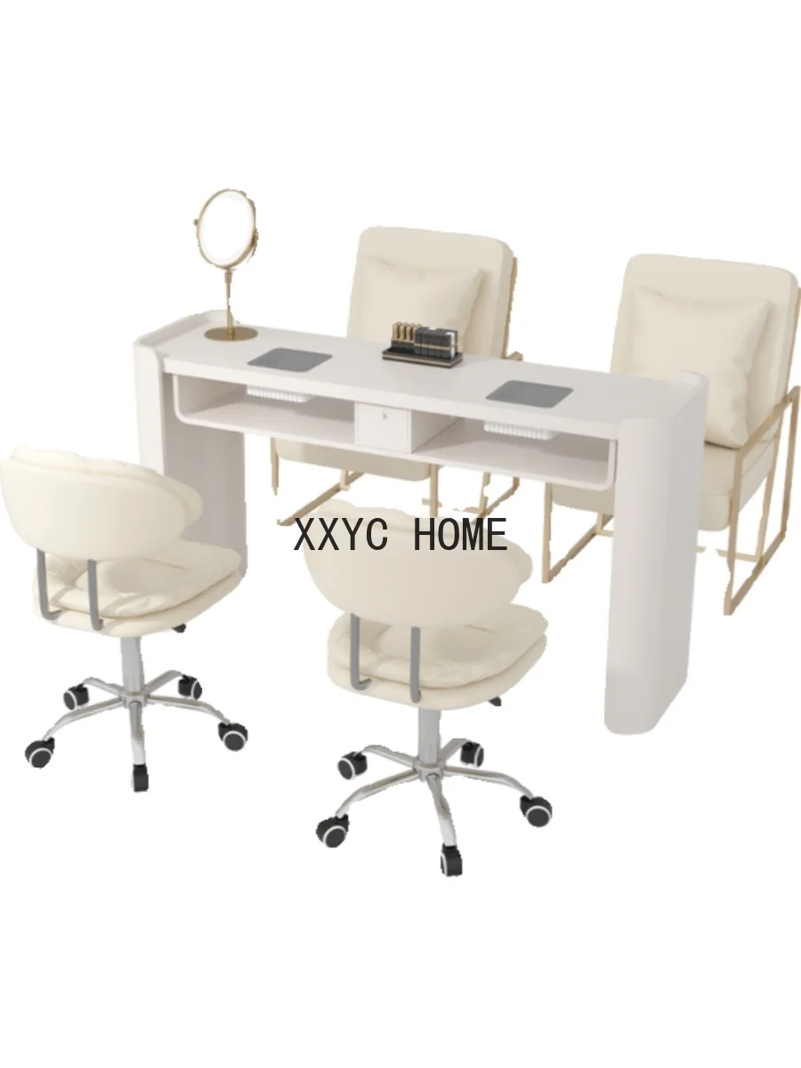 

Cream Style Modern Nail Table Professional Aesthetictable Nail Artist Manicure Table Japanese Mesa Manicura Furniture