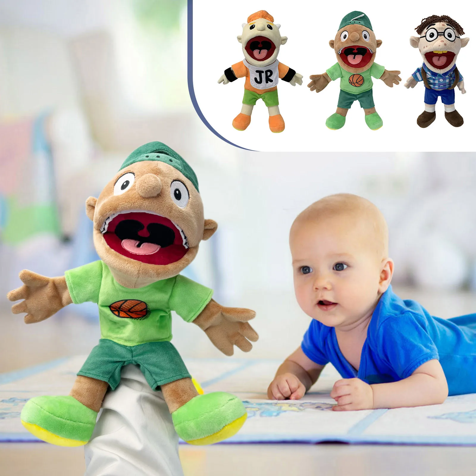 Kinder Zombie Junge Handpuppe Spielzeug Gefüllte Plüsch Spielzeug Familie Party Requisiten Seltsame Öffnung Jungen Mädchen Hot Toys