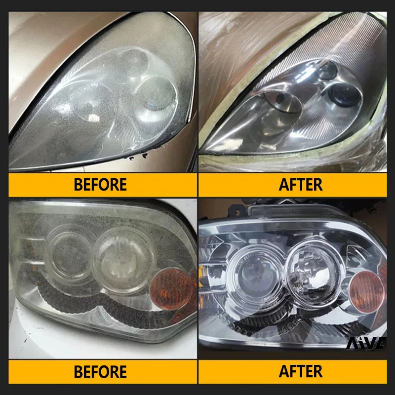 Car Headlight Restoration Kit, Headlight Polish, Light Repair Cleaner, Auto Renovação Líquida, Manutenção e Manutenção