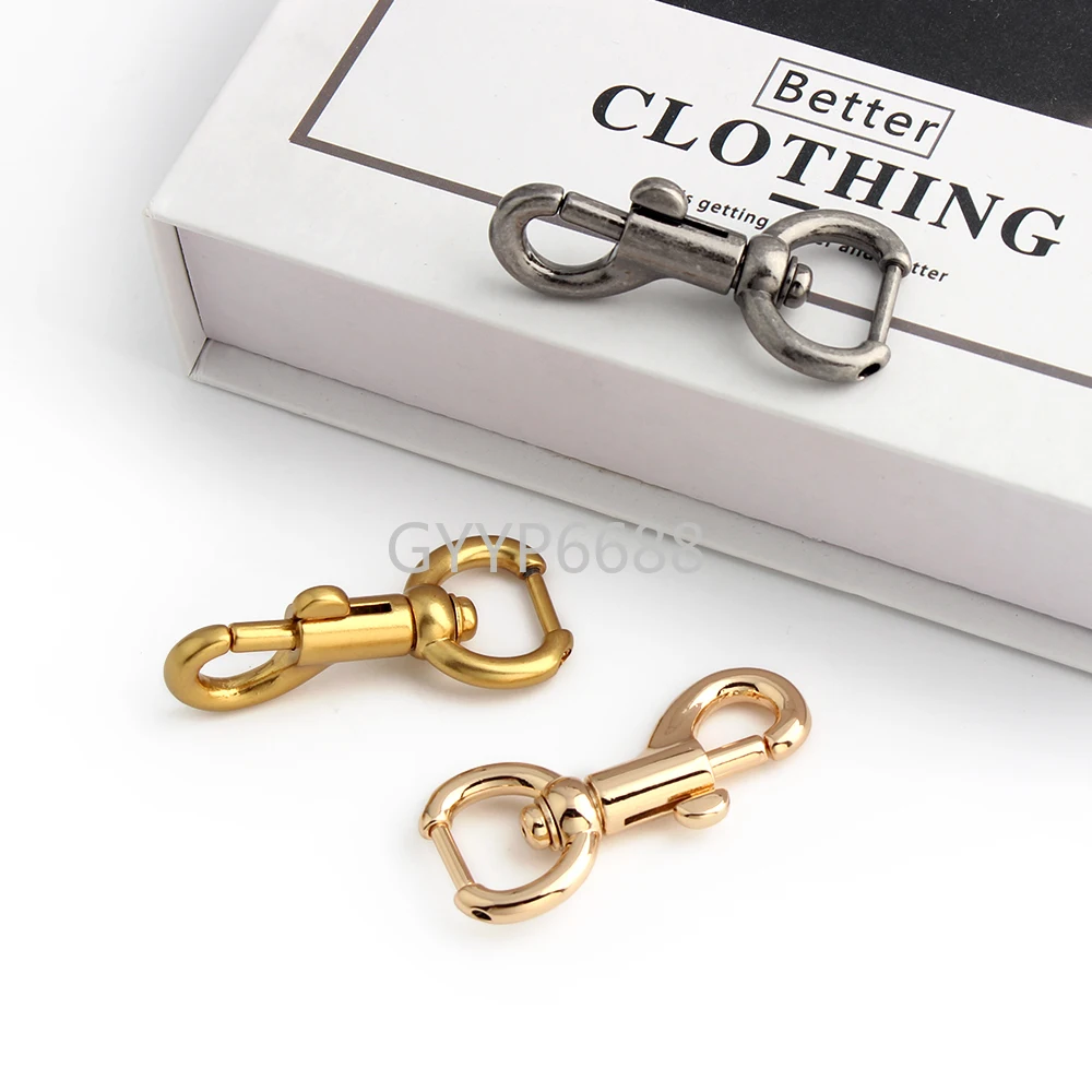 5-20-100PCS 16mm 19mm Metal Detachable Screw Swivel Snap Hook For Bags Strap Shoulder Open Clasp Clip Trigger Buckle Accessories