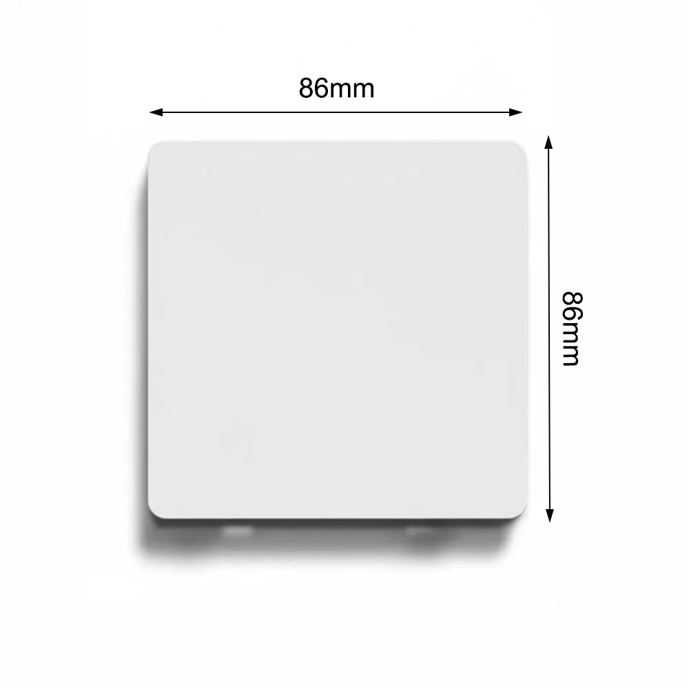 Cache-trou mural auto-adhésif blanc type 86 pour interrupteur et prise, plaque décorative pour l'amé