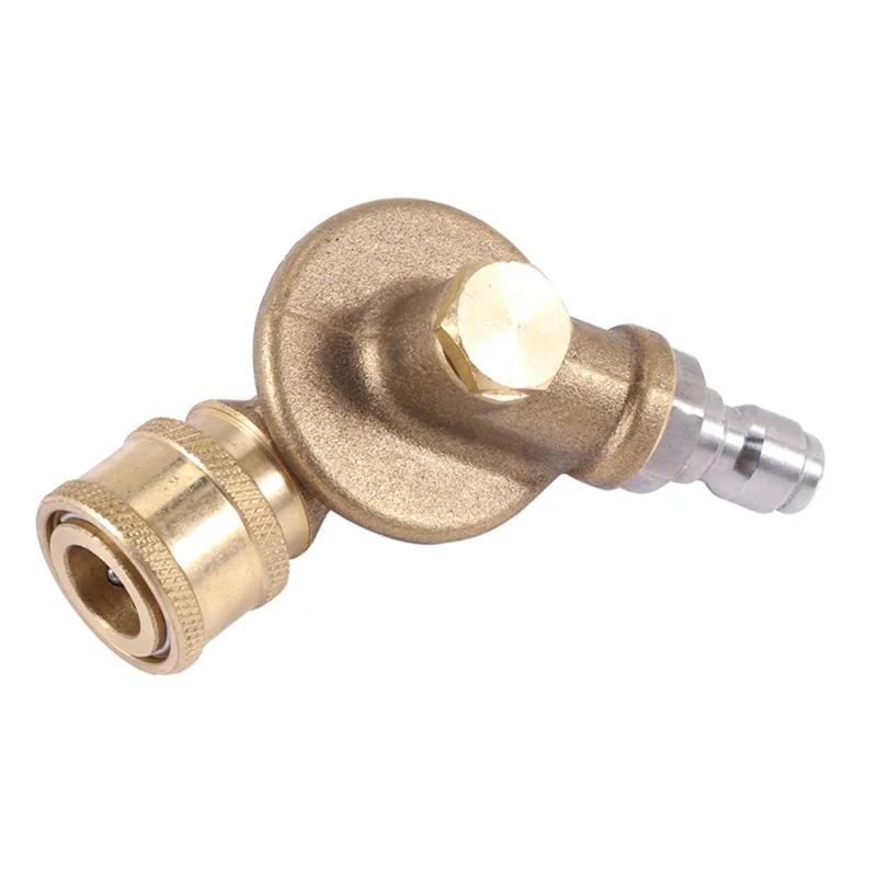 T79C 4500PSI Pivoting Coupler 1/4In Quick Connection for Pressure Washer Attachment Gutter Cleaning Adaptor 240Degree 7 Gears