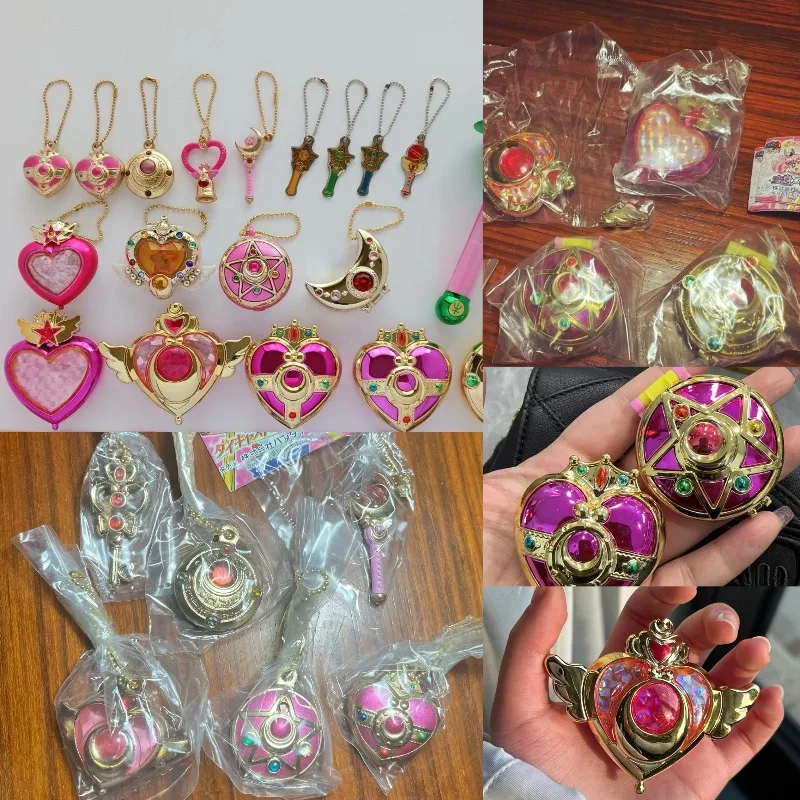 Bandai Sailor Moon Caja de almacenamiento Llavero Kawaii Exquisito regalo decorativo para festivales de niñas
