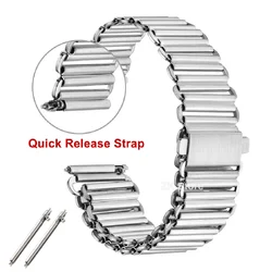 20mm 316L High Quality Stainless Steel Watchband Bonklip Bracelet Quick Detach Bracelet Strap Vintage Band Metal Universal Strap