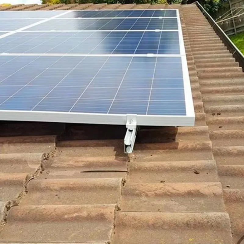 Off Adjustable Panel Tilt Bracket Pitch Tile Roof Grid Home Power System Solar Mounting - Detail 1