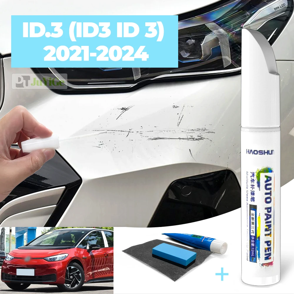 

Для VW ID.3 ID3 ID 3 2021-2024 2022 2023 Автомобильная ручка для ухода за краской Фиксатор для ремонта царапин Восковая краска Аксессуары для удаления царапин
