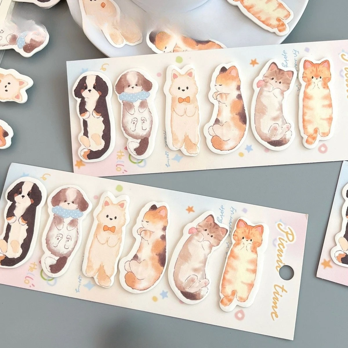 Cute Animal Index Tabs Stickers for Books 120 Sheets Page Markers Study Notes Organizer School Supplies