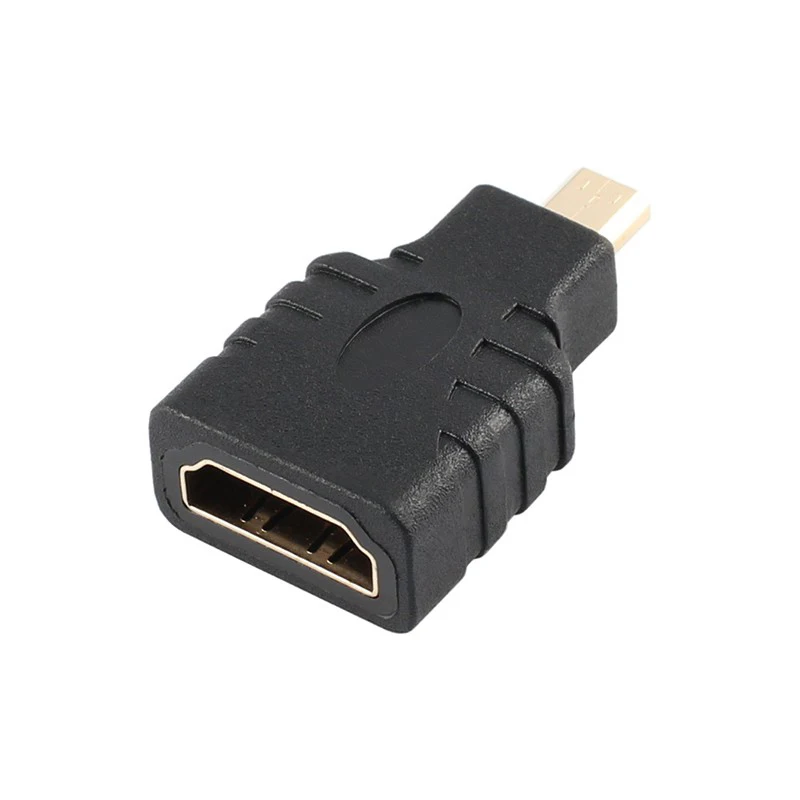 Micro HDMI-compatible to HDMI-compatible Adapter Gold-Plated 1.4 3D Extension Adapter 1080P Converter for HDTV Tablet Camera