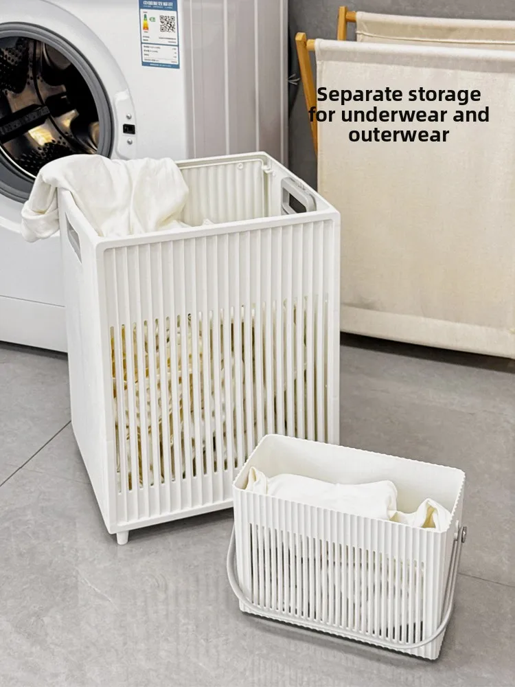 

Large Capaci Laundry Hamper Batoom Home Use Foldable Dir Clothes Basket Nordic Sle Pure Color Household Storage Basket