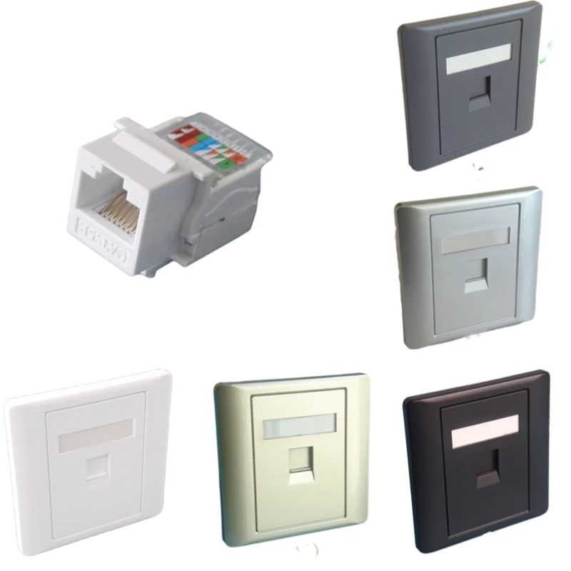

86 type single port one tool free CAT.5E computer network panel socket
