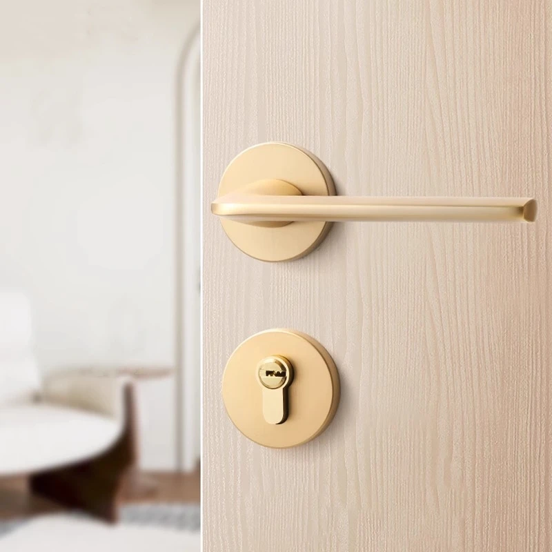 

Bedroom Door Lock Modern Room Kitchen Bathroom Door Handle Lever Office Hotel Interior Lock