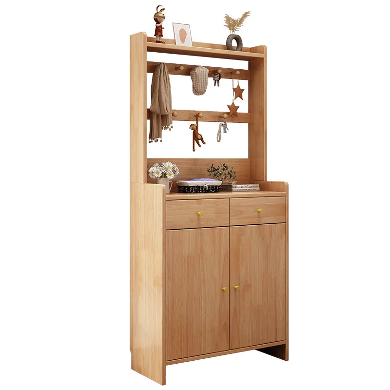 

Storage shoe cabinet, drawer type, Nordic solid wood shoe storage, entrance cabinet for home use