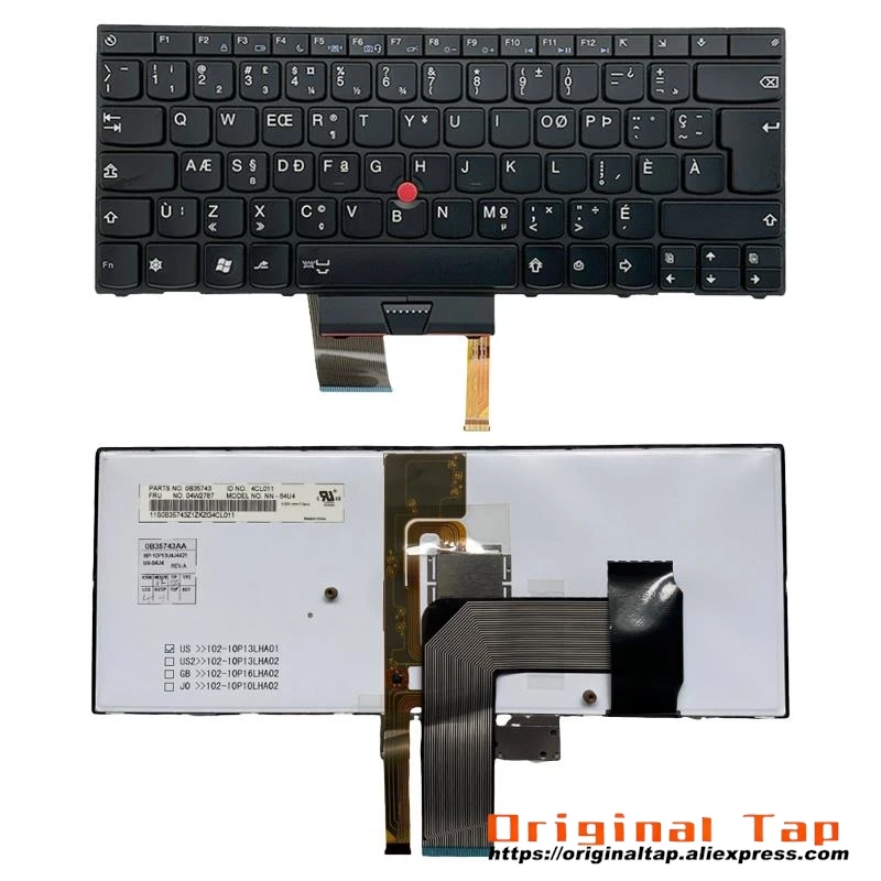 CFA Canadian French Backlit Keyboard for Lenovo Thinkpad X1 Hybrid 04W2758 04W0981