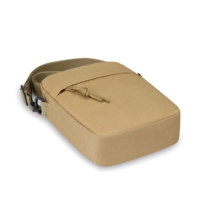 Simple Solid Color Canvas mini Square Bag lightweight Men Crossbody Casual Shoulder Bag Great for Casual Outings view 3