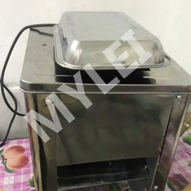 Commercial Electric Meat Slicer High Precision Stainless Steel Blades Automatic Operation Removable Blade Portable Design New