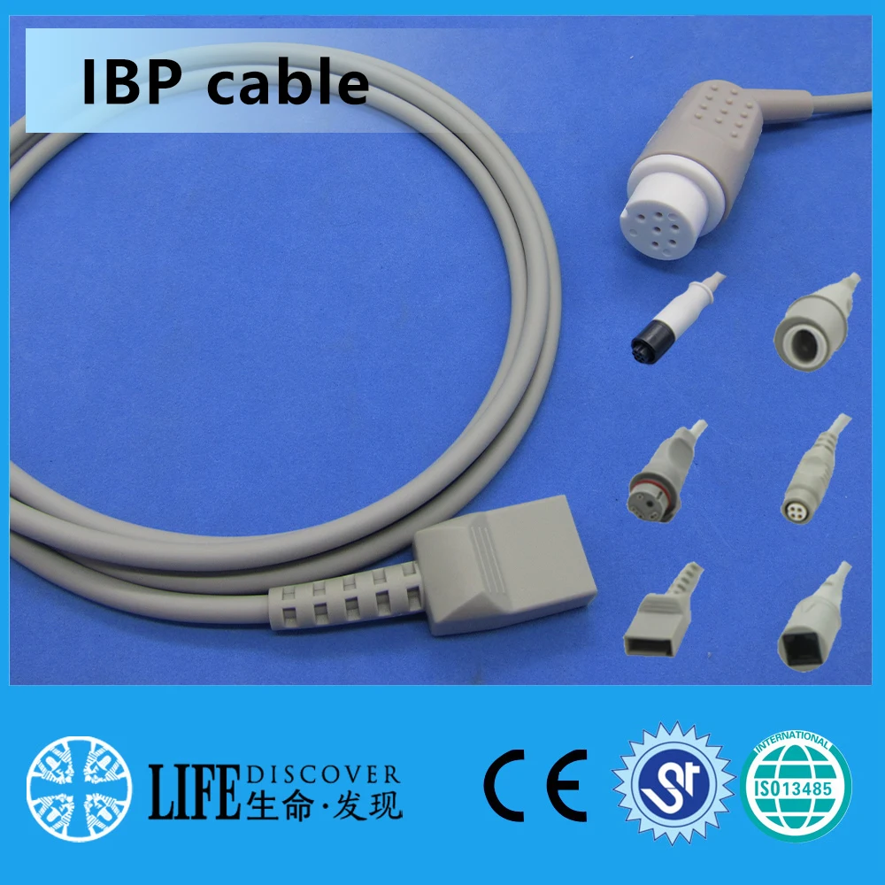 

Durable IBP connecting cable Compatible for Mindry Datascope patient monitor 3m length to Utah BD Abbott edward connector