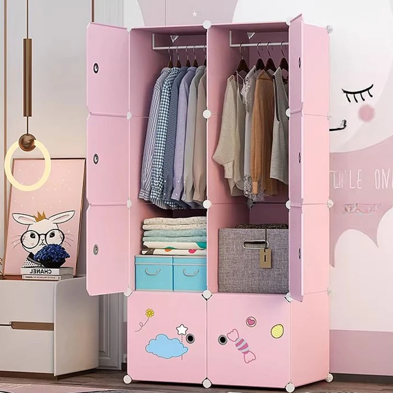 Organizer Storage Closet Minimalist Display Makeup Cheap Modular Small Display Wardrobe Foldable