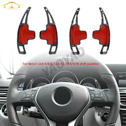 ABS Carbon Fiber Car Steering Wheel Shift Paddle Extension For Mercedes Benz A B M E Class W176 W246 GLK SLK CLA GLA