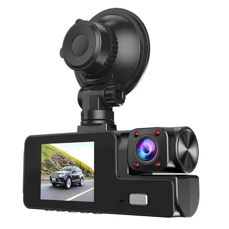 Rijden Recorder HD 1080P 2 Inch Scherm 3-weg Met Wifi 3 Lens Parkeerbewaking Met Nachtzicht Auto DVR Recorder Duurzaam