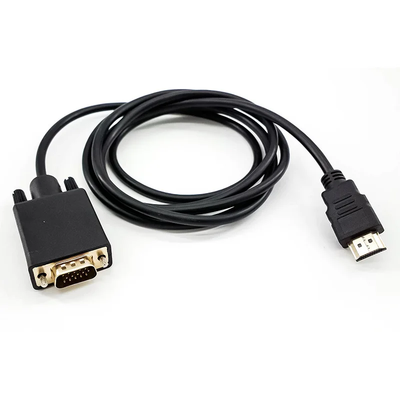 1080P HDMI-compatible To VGA Adapter Digital To Analog Converter Cable for Laptop TV Box To Projector Displayer HDTV