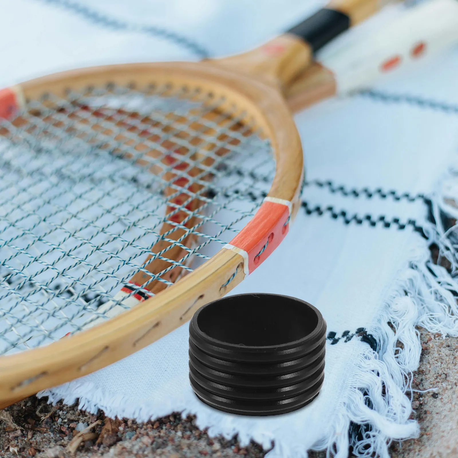 

8Pcs Silicone Tennis Racket Grip Bands Anti-Slip Sweatproof Shock Absorbing Overgrip for Badminton Pickleball Squash Racquet