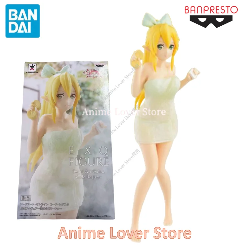 In Stock Original Bandai Banpresto EXQ Sword Art Online Anime Action Figure  hot spring Leafa Yuuki Alice Asuna Sinon