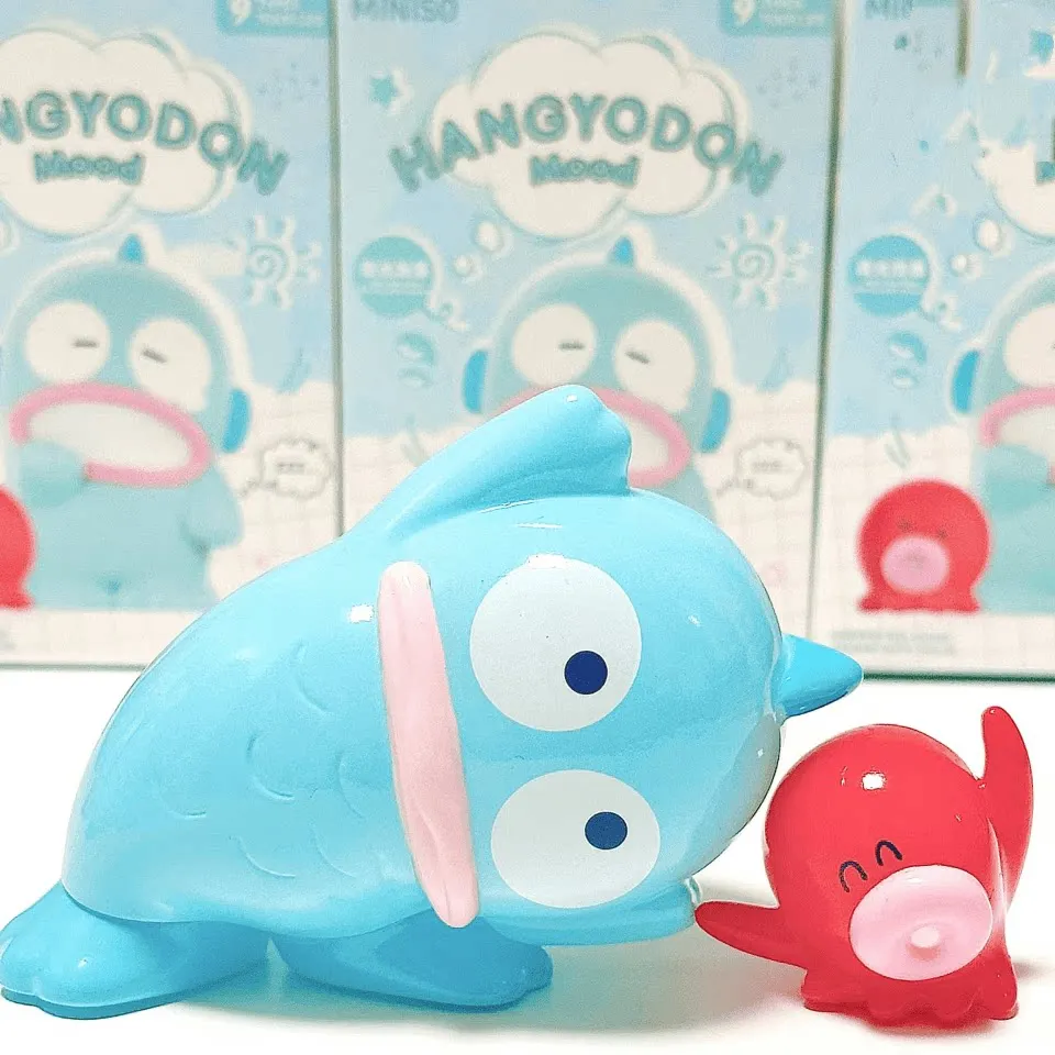 

New Sanrio Hangyodon Mood Blind Box Cute Desktop Figurine Secret Collectible Ornament Girls Birthday Gift