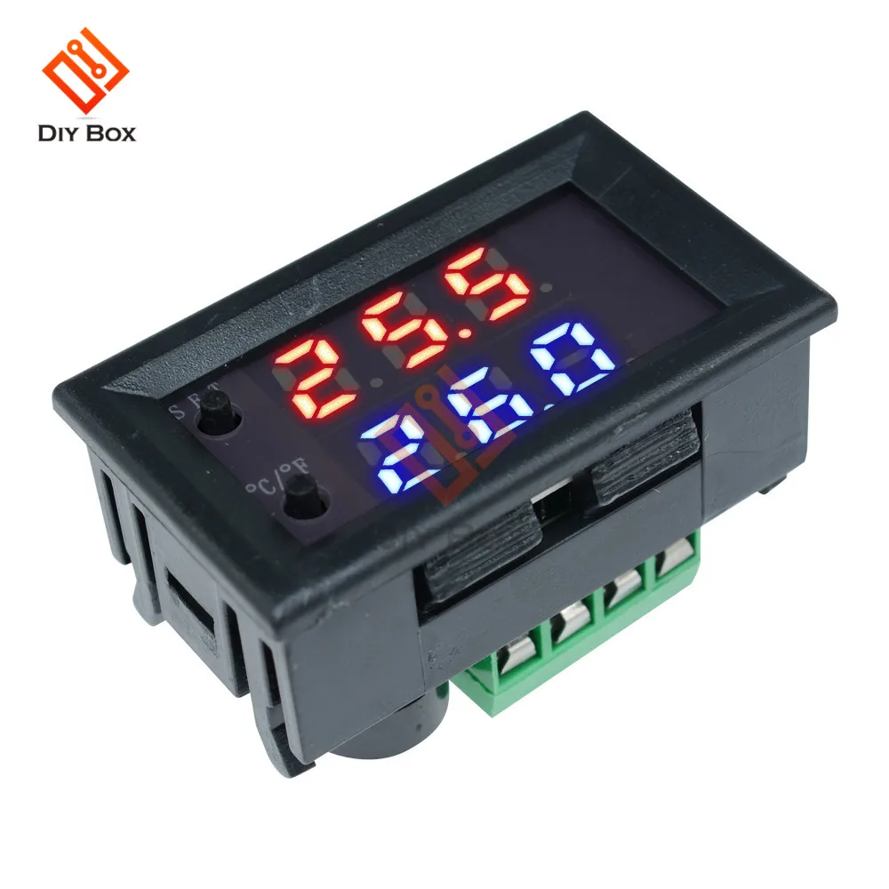 W1209WK W1209 Wk Dc 12V Led Digitale Thermostaat Temperatuurregeling Thermometer Thermo Controller Switch Module + Ntc Sensor