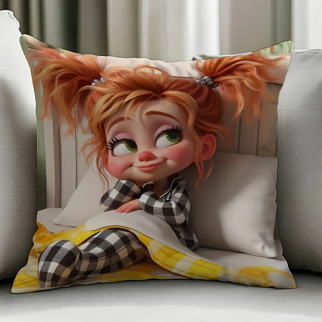 كيس وسادة Chucky Doll - طباعة نابضة بالحياة، بوليستر مضاد للحساسية، سحاب، قابل للغسل في الغسالة، بوهيمي، ديكور للسرير/الأريكة، هدية #4