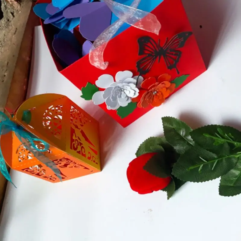 R1WA Flower Cutting Muore Foto Album Card Craft Decoration Forniture