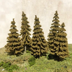 2/10pcs Model Pine Trees Military mountain sand table Model Tree Autumn Plant model N HO O Scale for Model Railway Layout 8-15cm