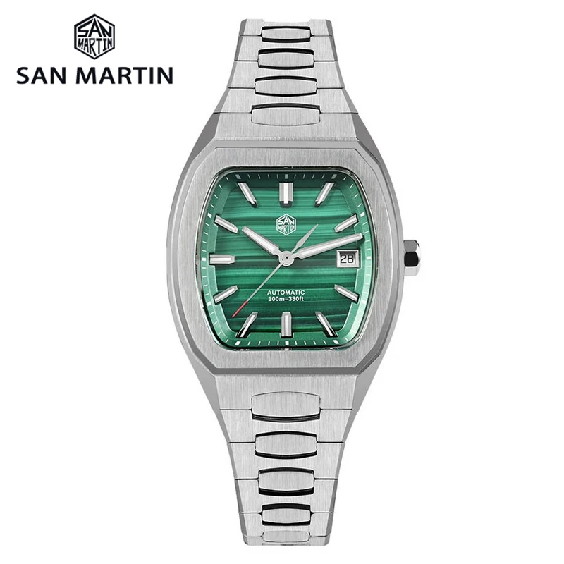 

San Martin SN0145 Automatic Mechanical Watch PT5000 SW200 Movement Sapphire Luminous Luxury Men Watch Retro Wristwatch