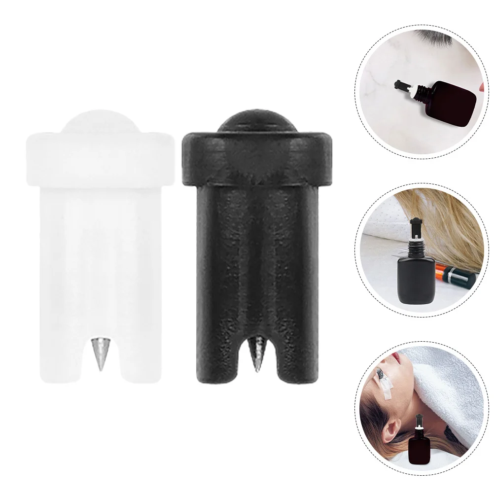 

60Pcs Glue Bottle Needle Anti-Blocking Lash Extension Eyelash Glue Bottle Tips Replacement Nozzles Eyelash Pin