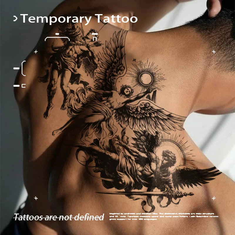 Greek Mythology Angel Herbal Juice Tattoo Sticker Fake Temporary Tattoos Sexy Adult Girl Tool New Toys for the Best Adolescents