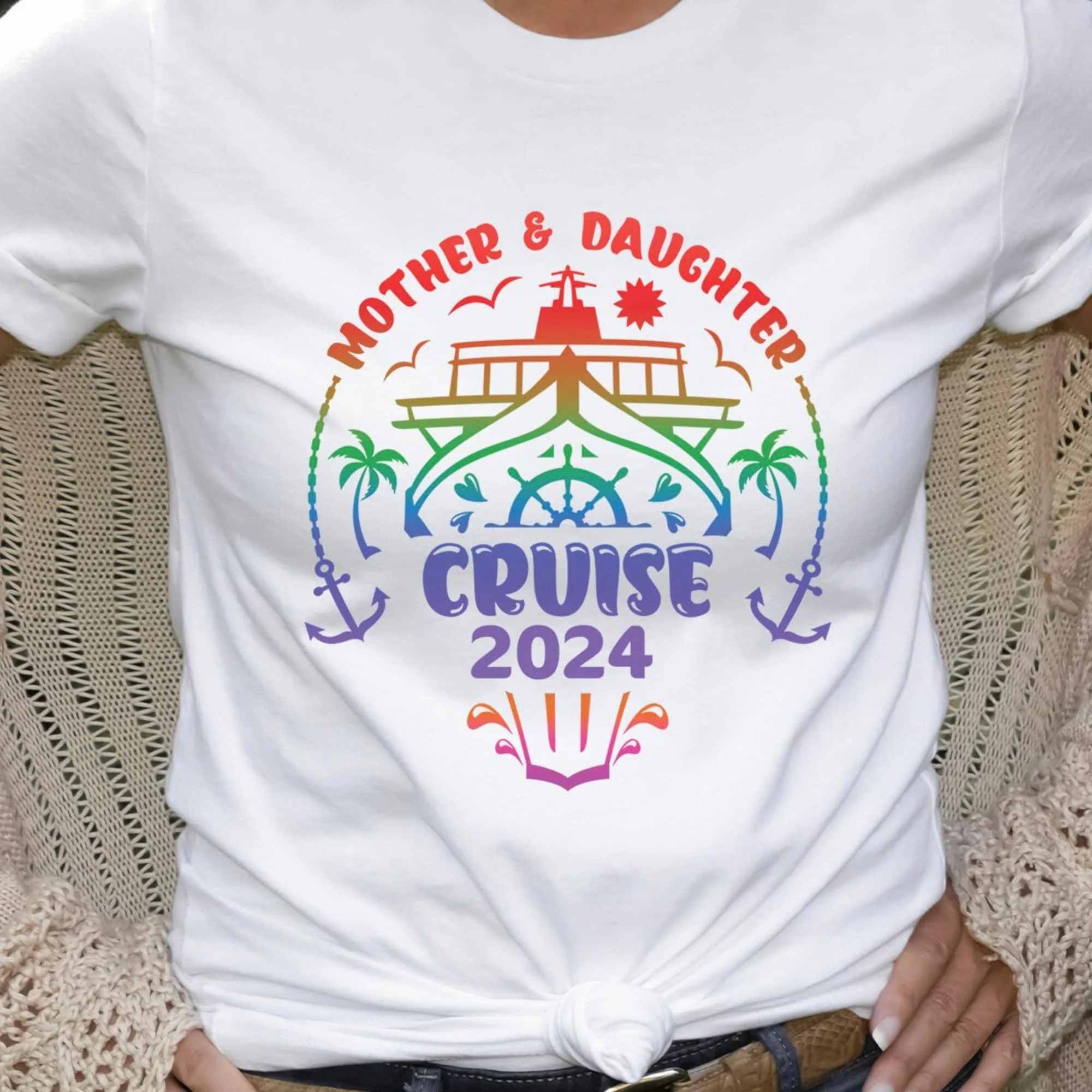 Mother Daughter Cruise 2024 T Shirt Trip Weekend Family