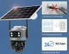 ソーラーカメラ屋外 4G Sim デュアルレンズ 8MP 4K IP PTZ 監視カメラソーラーパネル CCTV PIR 自動追跡内蔵バッテリーカム 4