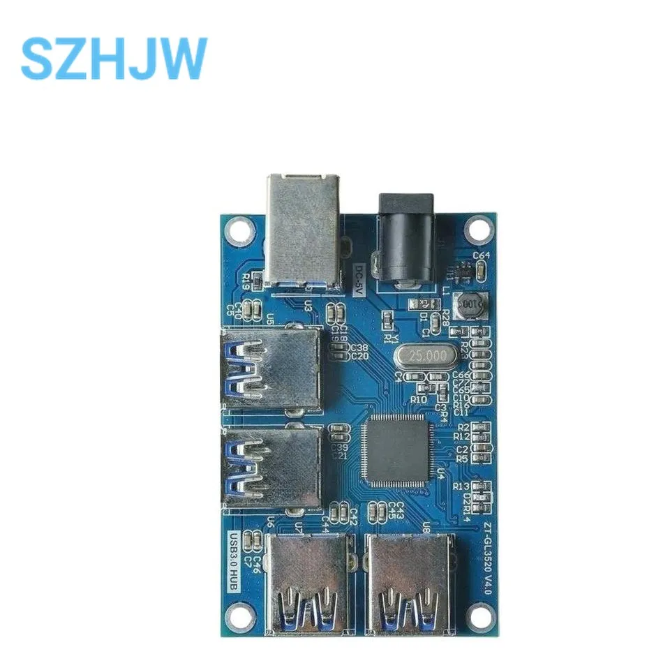 GL3520 USB3.0 DC Input For 5V Hub Laptop One-to-Four Splitter Module For Laptop