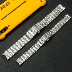 Curved End Stainless Steel Watchband for Tissot 1853 T085 Carson T-CLASSIC 14mm 19mm Watch Band Women Men's Strap Bracelet