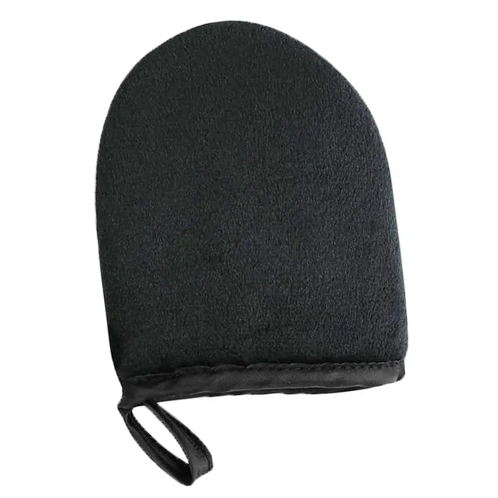 6x셀프 태닝 어플리케이터 미트 줄무늬 프리 홈 페이크 탄 미트 키트 블랙