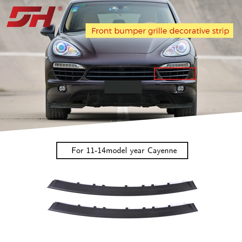 

Car front bumper middle upper and lower grille decorative strip suitable for Porsche Cayenne 958.1 2011-2014 95850597300