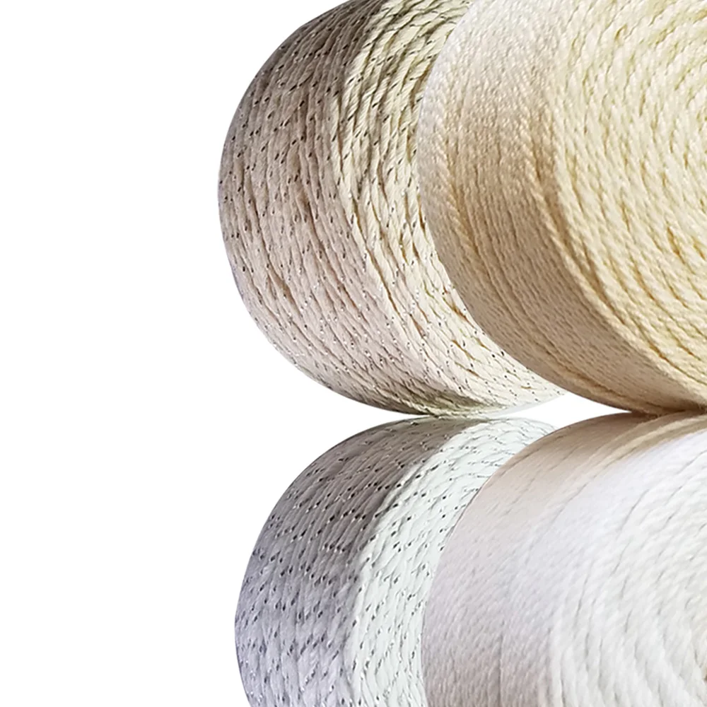 

Handmade Braid 4-24plys Yarn Thread Diameter 1mm-3mm Pure Cotton Twine Cords for DIY Home Decoration Wove