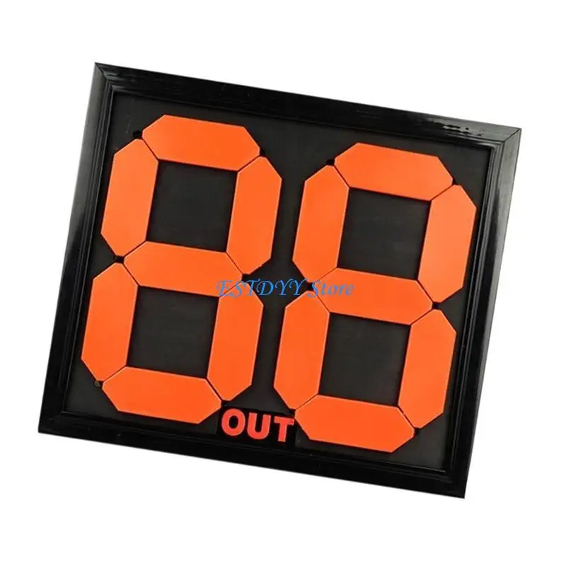 G6DE 축구 축구 대체 보드 더블 사이드 디스플레이 매뉴얼 대체 보드 야외 스포츠 액세서리 지속