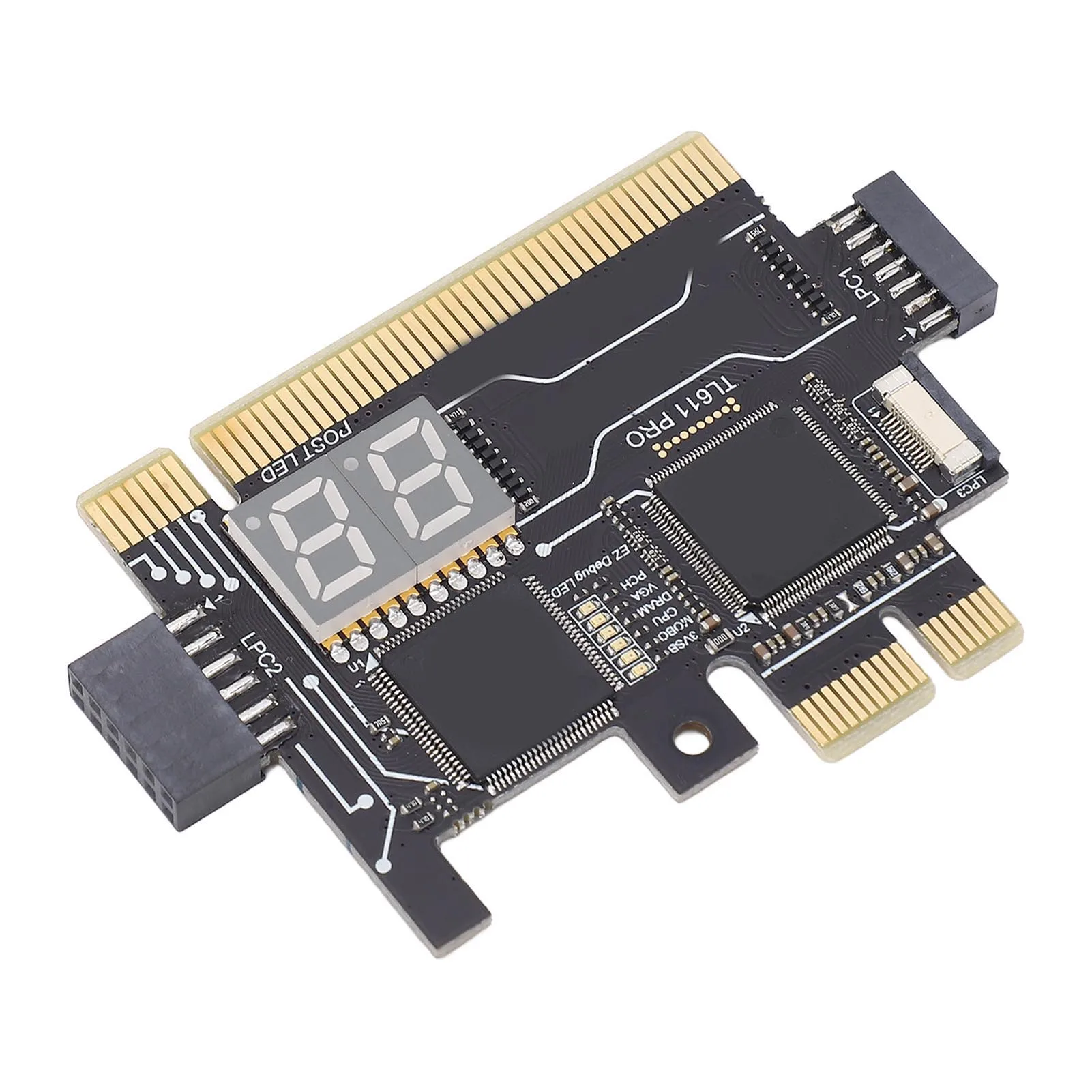 بطاقة تشخيص محلل اللوحة الأم لـ PCI E ، TL611 Pro ، بطاقة تصحيح الأخطاء ، كمبيوتر محمول ، EC ، بطاقة محول تصحيح الأخطاء ، TL611