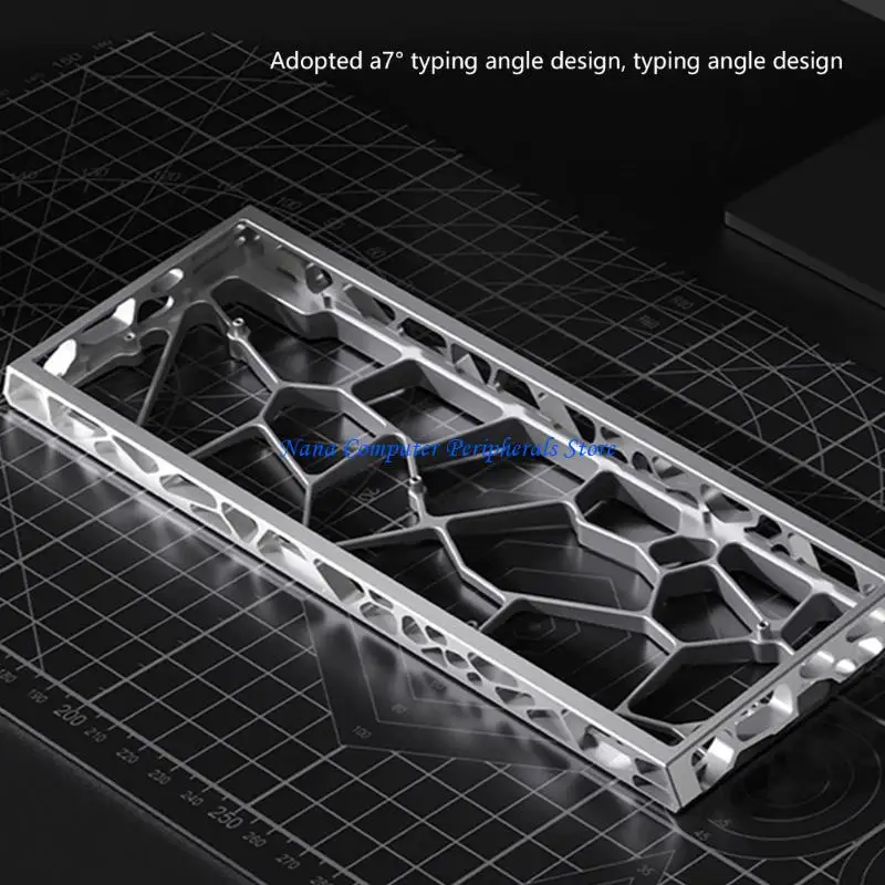 F68C Metal Aluminum Ventilated GH60 Keyboard Shell Case Durability Tool Less Setups