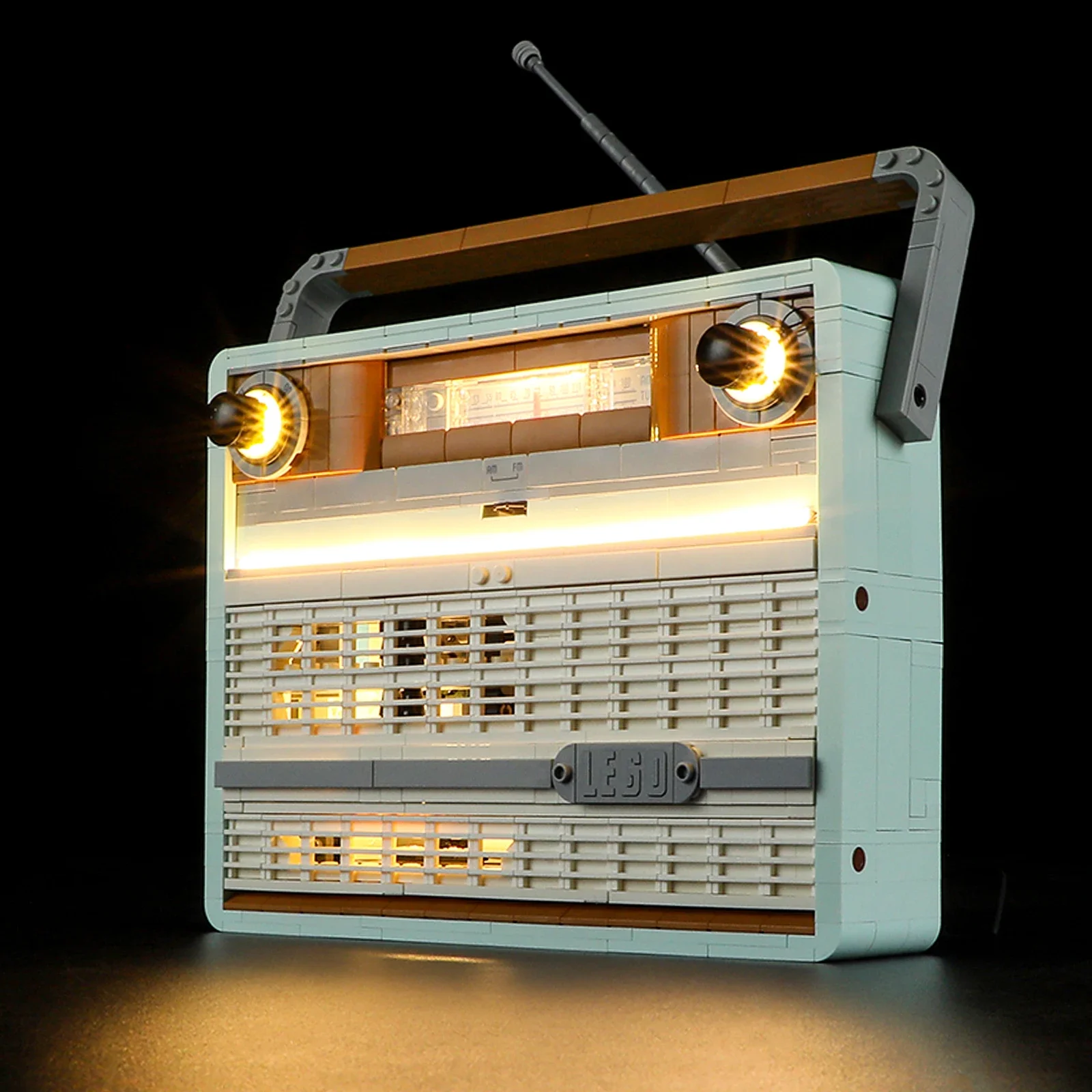 Retro Radio Remote Control Version Lighting Set For Creator Expert 10334 Not Include Building Blocks (Only Led Light Kit)