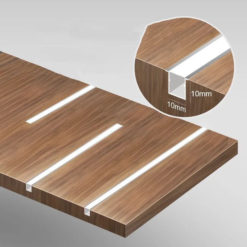 Embedded 12V Wardrobe Light Cabinet Light LED Light Strip Slotted Low Voltage 12V LED Hard Light Strip Showcase Light