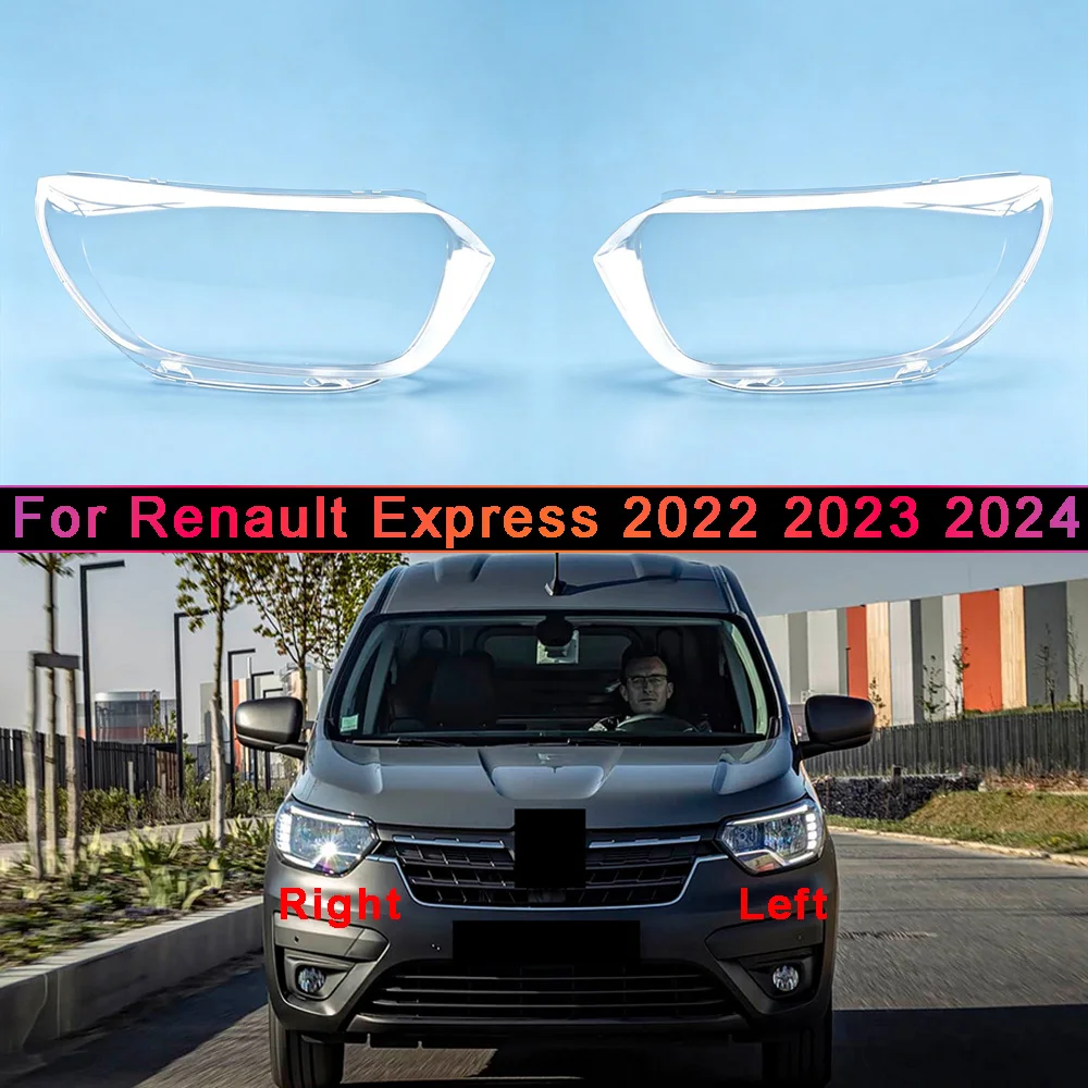 Transparent Headlamp Shell Lampmask Lamp Shade Headlight Cover Replace The Original Lampshade 2022 2023 2024 For Renault Express