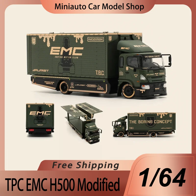 

New Presale Tpc Emc 1:64 H500 Modified Wing Vancontainer Container Trailer Alloy Miniature Diecast Model H500 Trailer Car Toys