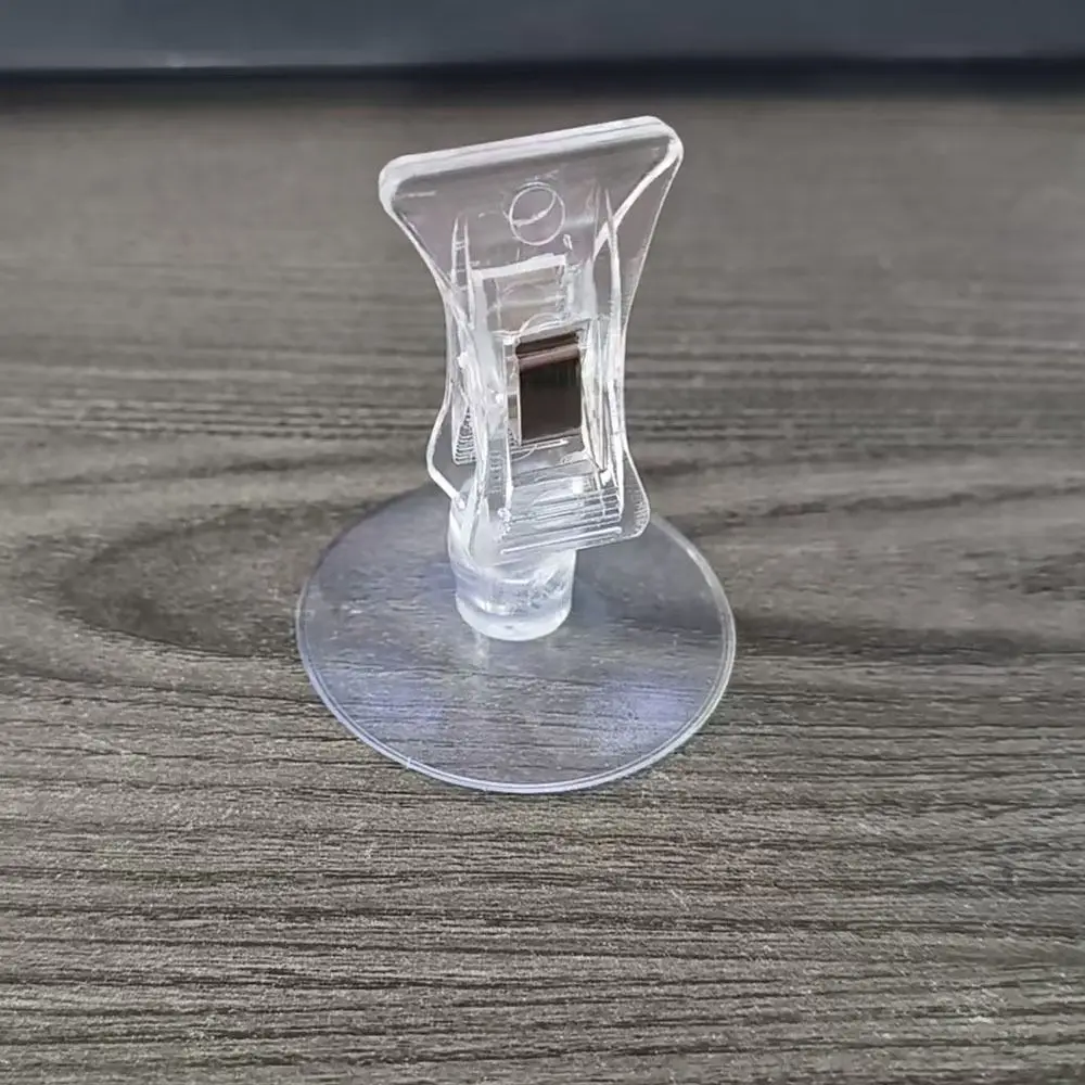 10Pcs 360° Rotatable Suction Cup Clip Durable Turnable Price Tag Holder Multifunctional Simple Retail Sign Clip